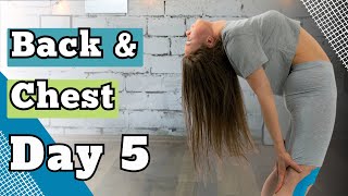 Day 5 | Back & Chest | 30 DAYS YOGA CHALLENGE | Yoga and Stretching by Kate