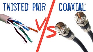 Twisted pair cable vs coaxial cable|difference between twisted pair cable and coaxial cable.