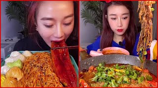 [ Hot girl mukbang]Asmr Fast Food |Color Food| Eating sounds | Real sounds #7