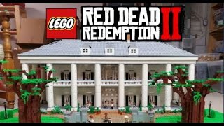 Lego Red Dead Redemption Braithwaite Manor Attack MOC