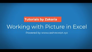 Working with Pictures in Microsoft Excel - Tutorials by Zakaria