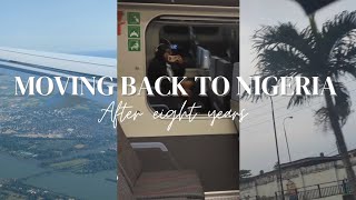 MOVING BACK TO NIGERIA ( AFTER 10 YEARS ) | TRAVEL VLOG