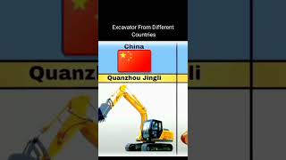 Excavator From Different Countries