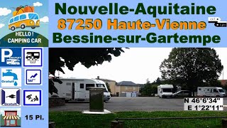 87 Aire CC "Bessine-sur-Gartempe" Hello!camping-car