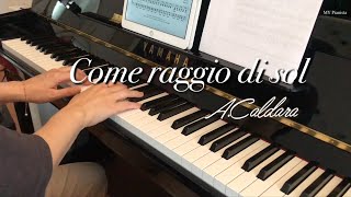 Come raggio di sol, Karaoke, in d minor for middle and low voice