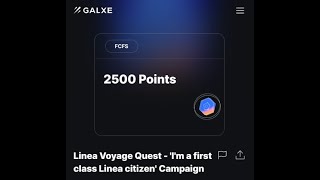 Claim 2500 Linea points by confirming your humanity.