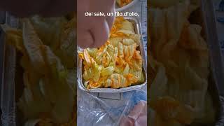 RICETTA FACILE/VELOCE a CENA,TORTIERA di FIORI di ZUCCA al FORNO #shorts #cena #cucina #recipe #food