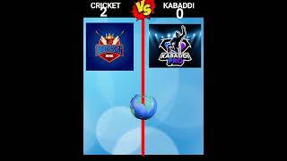 cricket Vs kabadi ❓️||#viral #short #ytshorts