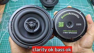 BOOMACOUSTIC 2WAY 4 INCH 4OHM MAX 50W | UNBOXING TEST REVIEW