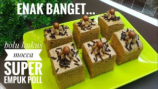 CARA MEMBUAT BOLU MOCCA POTONG EMPUK CUMA 2 TELUR ENAK BANGET DAN SEDERHANA