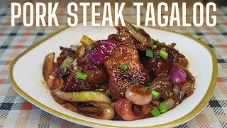 DELICIOUS PORK STEAK TAGALOG (8 INGREDIENTS)