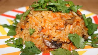 Постный ПЛОВ с грибами/Вкусно и Полезно/Pilaf