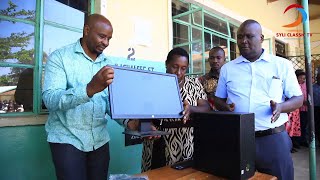 IDARA YA MAJI BUWASA WATOA COMPUTER SHULE YA KASHAI SECONDARY BUKOBA/WANAFUNZI NA WALIMU WAFURAHI