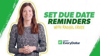 Due Date Reminders in EveryDollar