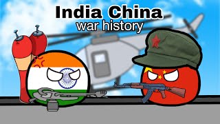 India China war history  countryball