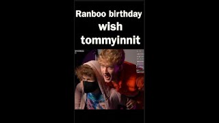 Ranboo Birthday Wish Tommyinnit