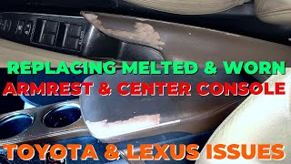 How to Replace Armrest Console Door Panel Leather 2013-2018 Toyota Avalon