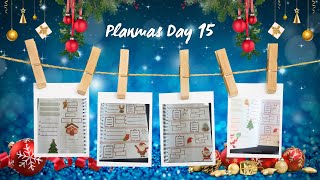 Planmas Day 15- Agenda 52 December Weekly Layouts Flip Through- Before The Pen