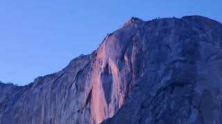 Yosemite National Park Firefall Horsetail waterfall