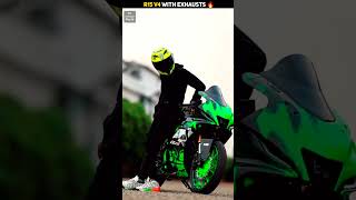 Bikes Sound With Different Exhausts 😵🔥 || R15 V4🥵 || Mr Unknown Facts || #shorts