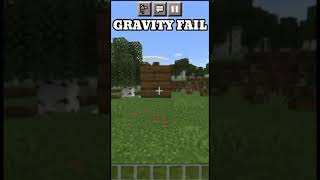 gravidade falhou no Minecraft #shorts|gravity fail