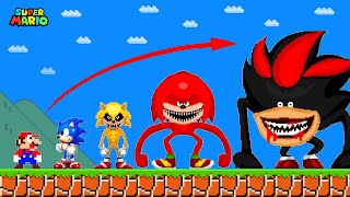 Super Mario Bros. But Sonic Evolving as Shin Sonic Tapes Characters