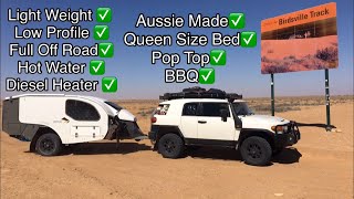 REVIEW OF OUR AUSTRALIAN OFF ROAD HYBRID SMALL CARAVAN RV VISTA diesel heater, light weight pop van