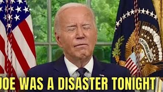 Joe was a MESS during TONIGHT'S OvalOffice Speech...😇😇😇