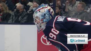 Elvis Merzlikins Outstanding Goaltending During Penalty Kill (Nov. 26, 2021)