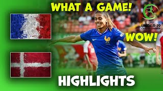 France Danemark foot euro u19 football сhampionship | Highlights 19-07-2024