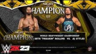 WWE 2K23 | Aj Styles vs Seth Rollins One on One | 2023