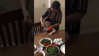 Bé Hưng muốn ăn bữa chính #nguyễn duy đàn