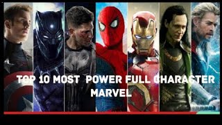 TOP 10 MOST OF MARVEL CHARACTER #shorts #ytshort #trending #viral