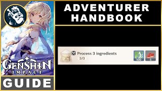 Genshin Impact Process 3 Ingredients | Adventure Handbook Guide