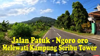 Jalan menuju ke kawasan wisata Nglanggeran dari Bukit Bintang Patuk | Wisata Jogja