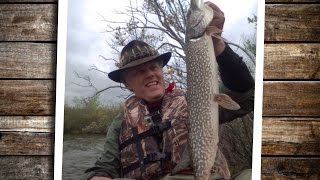 Fishing Budd Lake with Ken Beam in his `Yak in tough weather conditions.