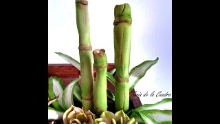 BAMBOO EN AZUCAR - How to do bamboo Gumpaste Stick