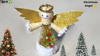 Christmas Angel ⭐️ Great Idea of Christmas Decoration 2024 🎄made from Glass Bottle ♻️ DIY