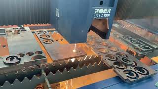 20000W Laser Machine Counterbore Cut Process for Screw Installation #lasercutter #ldlaser #laser