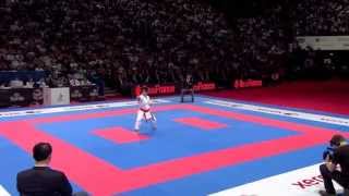 Final Female Kata  Sandy Scordo of France  21st WKF World Karate Championships Paris 2012