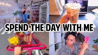 TOP KNOT BUN TUTORIAL, GRWM, TRADER JOE'S HAUL & STARTING THE PATIO