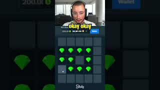 RISKY $200 MINES BETS!!.. (Stake Originals) #shorts #slots #casino #crashgame #plinko