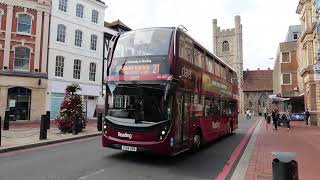 Colourful Buses in Reading a 17 , 21 , 42 , Railair RA1