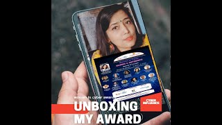 unboxing my national award for best cyber influencer