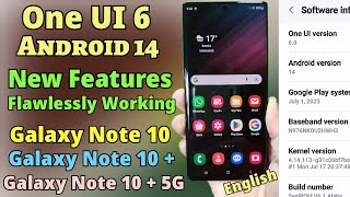 One UI 6 Android 14 On Galaxy Note 10 Plus 5G Note 10 Note 10 Plus New Features