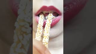 salty cracker with sesame | #ASMR eating sound #shorts