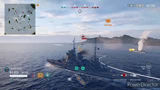 World of warships legends arena : in the tier 5 British battleship H.M.S Queen Elizabeth