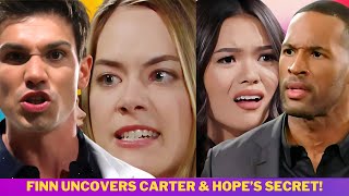 The B&B Spoilers! Finn Uncovers Carter & Hope's Secret! Steffy's Heartbreaking Reaction!