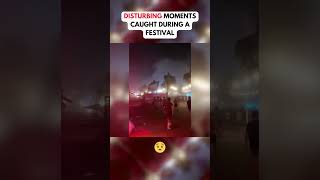 Disaster Caught on Camera at a Festival... #Shorts