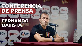 Rueda de prensa de Fernando Batista. Previa del del módulo nacional de #LaVinotinto en Caracas.